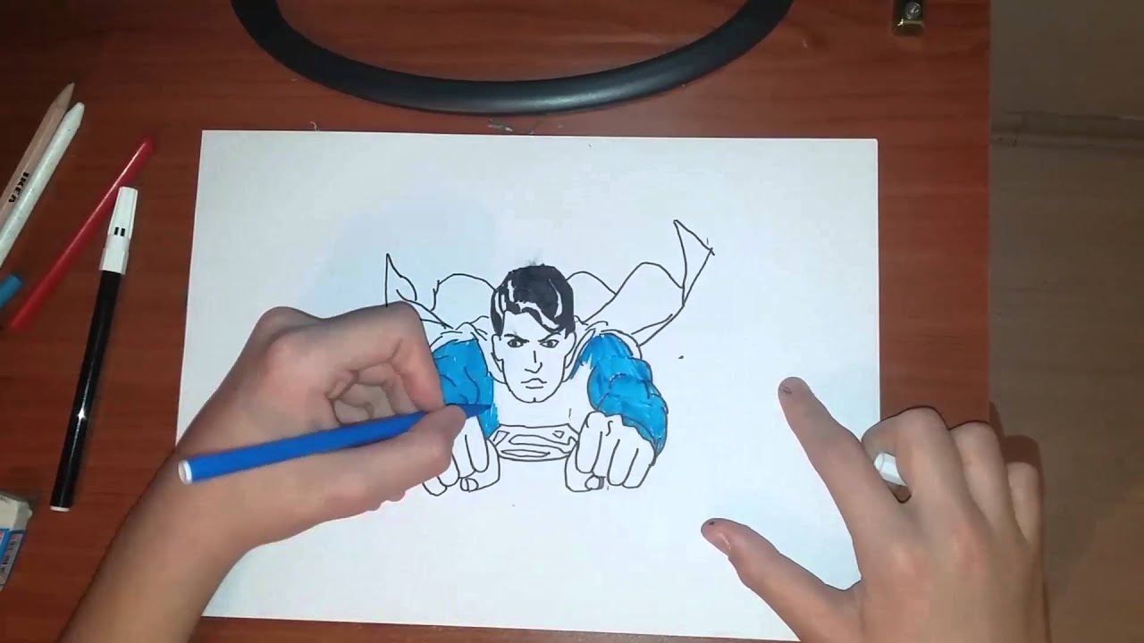 Superman Draw Superman Cizimi Youtube