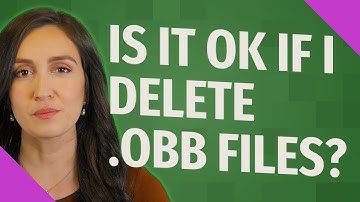 Is it OK if I delete .OBB files?