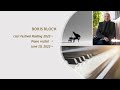Boris Bloch. Piano Recital at the Liszt Festival Raiding. June 10, 2023
