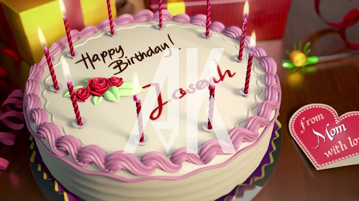 Happy Birthday Joseph - Birthday Cake with the Nam...