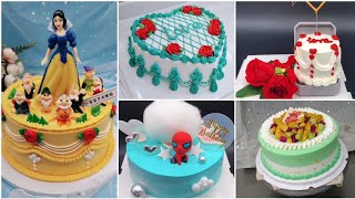 10 Easy Cake Decoration Ideas  At Home | Mix Fruit Cake Decoration Ideas | Cake Decorating |