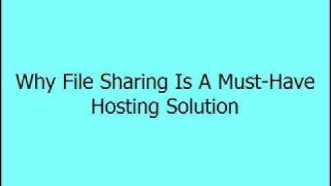 Cloud Hosting - Why File Sharing Is A Must-Have Hosting Solution