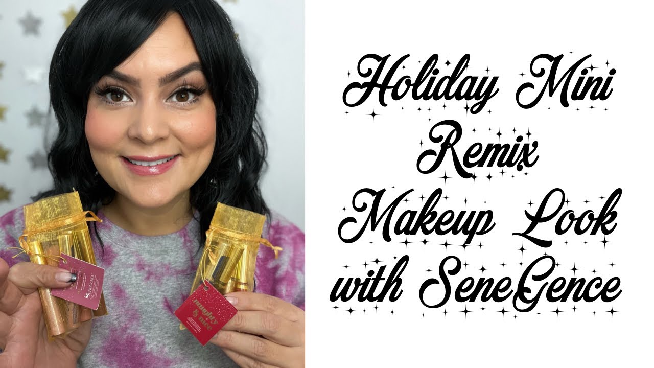 SeneGence Holiday Minis Remix: Makeup look using Merry & Bright and Naughty & Nice Holiday Minis