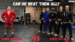 BJJ vs SAMBO 🤯 Can 1 Sambo Fighter DESTROY EVERY BJJ Belt? BRUTAL SUBMISSIONS