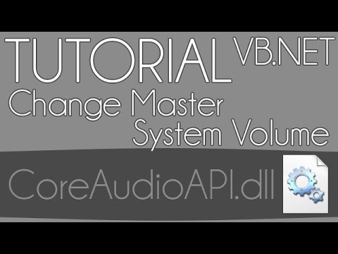 VB.NET : Change Master System Volume using CoreAudioAPI.dll [EN] [TUTO]