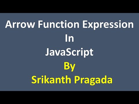 Arrow Function Expression in JavaScript