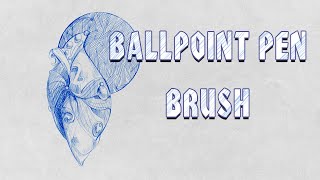 Art Bits - Ep 04 - How to make a ballpoint pen brush in Photoshop