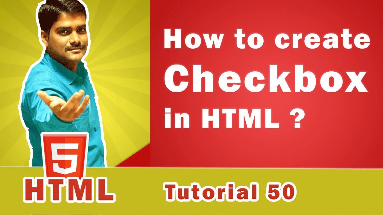 html checkbox  2022  HTML Tutorial 50 - HTML checkbox tutorial | HTML Check boxes