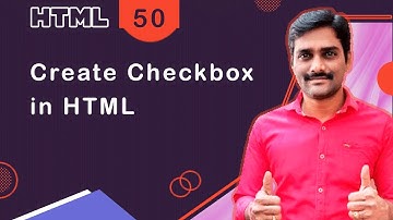 Create Checkbox in HTML - HTML Tutorial 50 🚀
