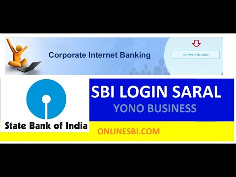 SBI Corporate Banking Login || Saral Online sbi  Login