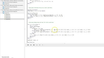 VBA code for Futures (American) Options using Cox Ross Rubinstein Binomial