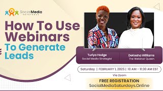 How to Use Webinars to Generate Leads with DeKesha Williams, MBA | The Webinar Queen