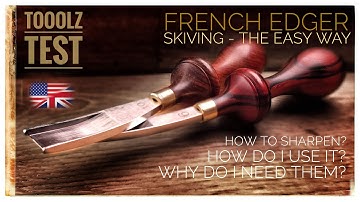 French Edger - Skiving leather the easy way