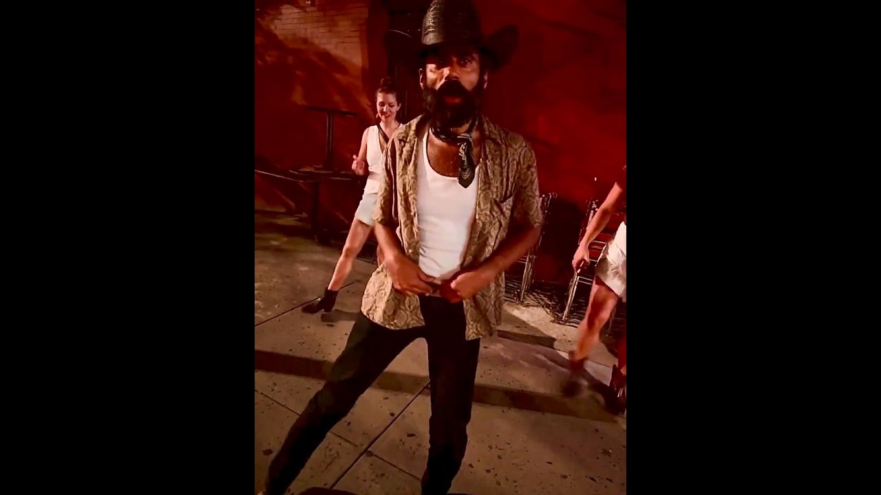 A little line dancing with my peeps on a summer night