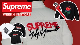 Supreme x Yohji Yamamoto Collab Week 4 FW20 In-Store London Drop! Knit Sweater + Tee Pick-Ups!