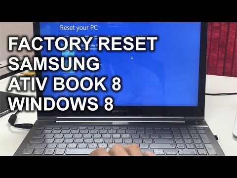 Comment réinitialiser un Samsung ATIV livre 8 Paramètres usine Windows 8