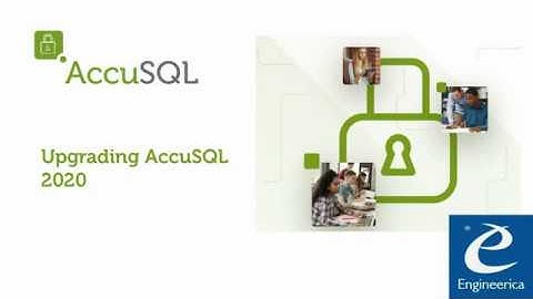 AccuSQL 2020 - Upgrading from an older AccuSQL database