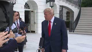 President Trump Gaggles with Press Upon Departure from the White House, Oct. 10, 2026