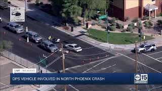 NOW: DPS Vehicle Involved in North Phoenix Crash