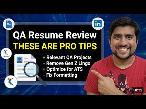 Stop Rejections QA Resume Pro Tips That Actually Work