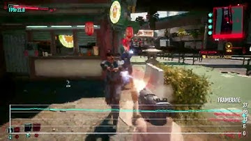 Cyberpunk 2077 - PS4 HOTFIX UPDATE 1.05 - Frame Rate Test Gameplay (Night City stress test)