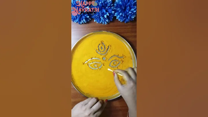 Navratri Special Puja Thali Decoration #navratricraft #short #viralshort #ytshorts #shorts #diy