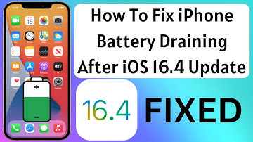 How To Fix iPhone Battery Draining Fast Issue After Update iOS 16.4