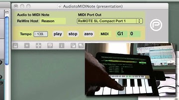 Reason MIDI Out to iPad via MaxMSP