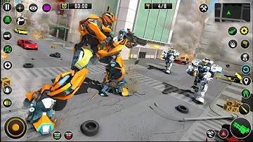 Shark Robot Car Game - Tornado RobotBike Games 3D - Android Gameplay