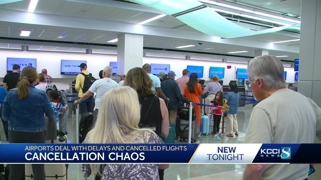 Some United Airlines fliers face canceled flights, travel delays at Des