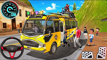 Offroad Mini Bus Simulator 3D Game  - City Mini Coach Bus Simulator Game 2025 - Andriod Gameplay