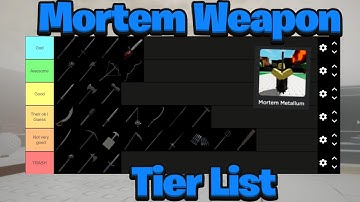 Mortem Metallum Weapon Tier List