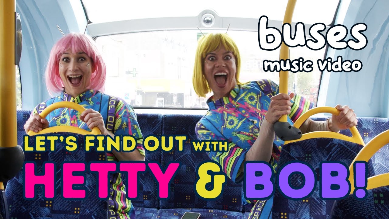 HETTY & BOB: BUSES MUSIC VIDEO! Sing along with the aliens as they climb aboard a London bus!