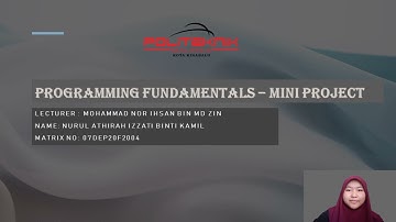 Programming Fundamental - Mini Project
