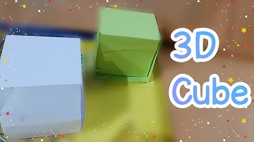 How to make 3D model using thread🧵. Part-1 𝙲𝚄𝙱𝙴.