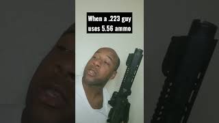 When a .223 guy uses 5.56 ammo.   #2ndamendment #conservative #pewpew #gun screenshot 3