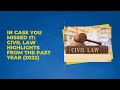 In case you missed it civil law highlights from the past year 2022