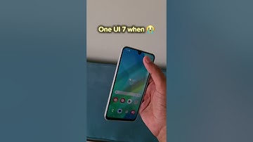 When One UI 7 😭#oneui7