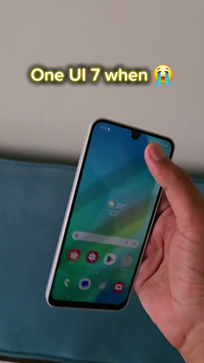 When One UI 7 😭#oneui7
