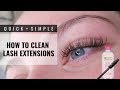 HOW TO CLEAN LASH EXTENSIONS