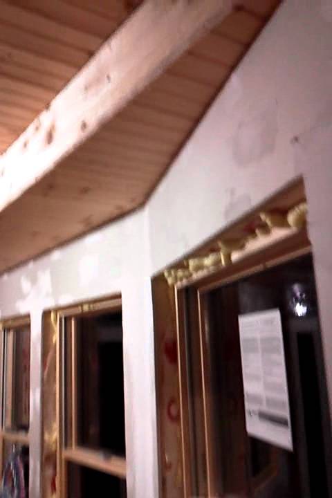 The ceiling started in sunroom