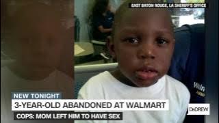 Mom leaves 3-year-old son at Walmart to go have sex?