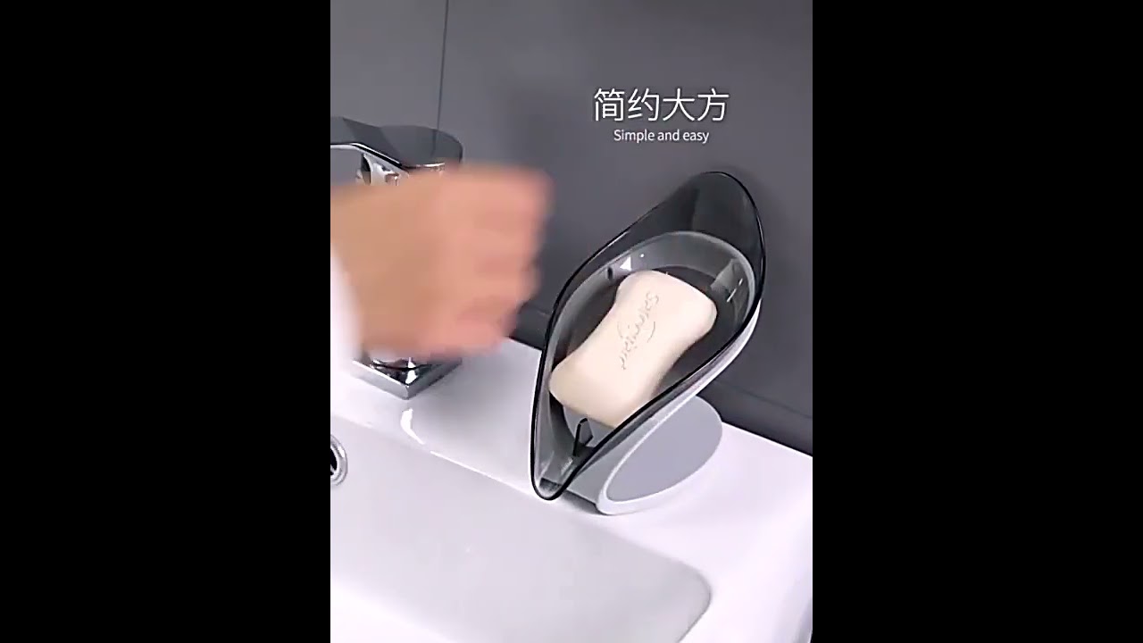 Soap Holder For Bathroom Soap Dish Space Saving Leaf Shape Soap Holder Self Draining