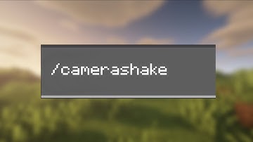 How to use the /camerashake Command in minecraft Bedrock