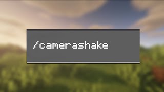 How to use the /camerashake Command in minecraft Bedrock