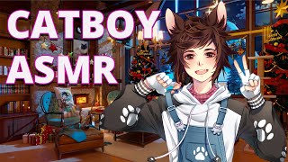 Cute catboy warms you up in a cold winter night~ [ASMR Roleplay] [M4M] [Yaoi] [Soft Talking/Kissing] screenshot 3