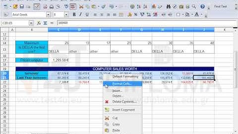 Format the cell range C20:J21 of the SALES worksheet so that the numbers are displayed with a...