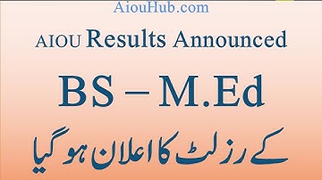 Aiou M.Ed BS results Announced|How to check|2022-23|Enrollment Portal|Complete Method|Education