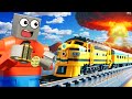 We CRASHED LEGO TRAINS into NUKES in Brick Rigs Multiplayer!