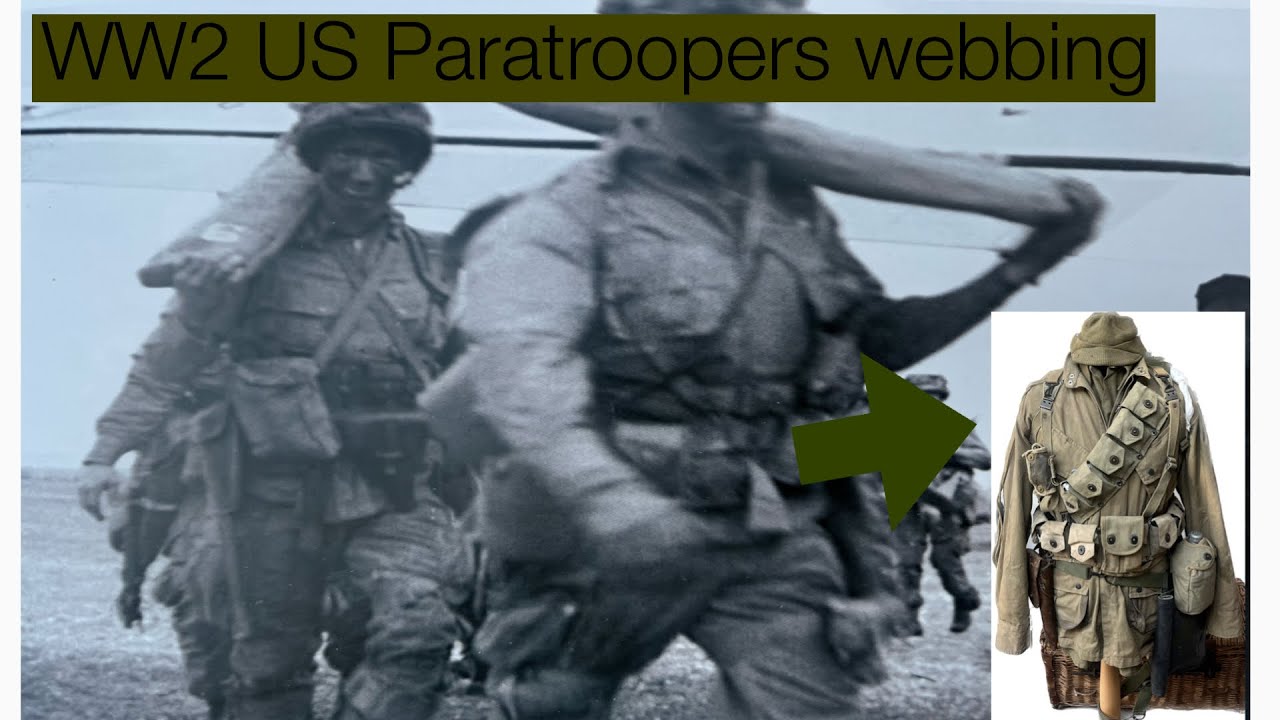 WW2 US paratroopers webbing. 